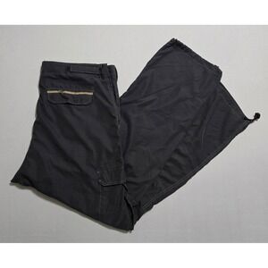 Unionbay Cargo Pants‎ Mens 38x32 Dark Y2K Style Wide Leg Utility Workwear Toggle